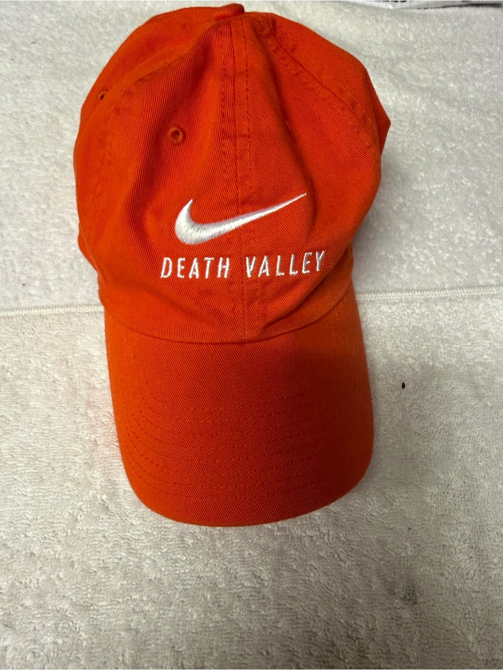 Nike Orange "Death Valley" Embroidered Baseball Cap adjustable